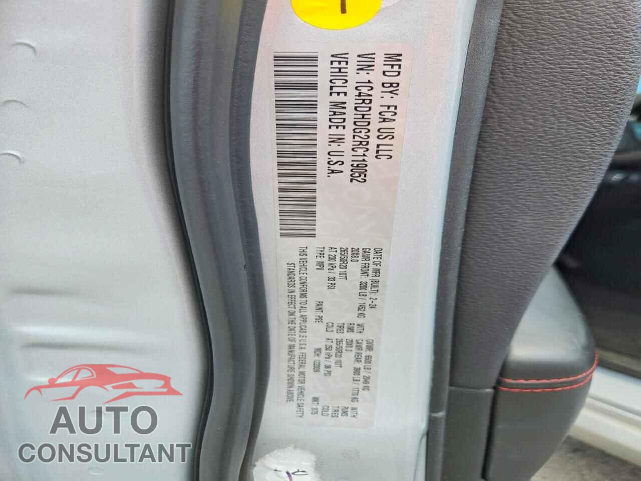 DODGE DURANGO 2024 - 1C4RDHDG2RC119052