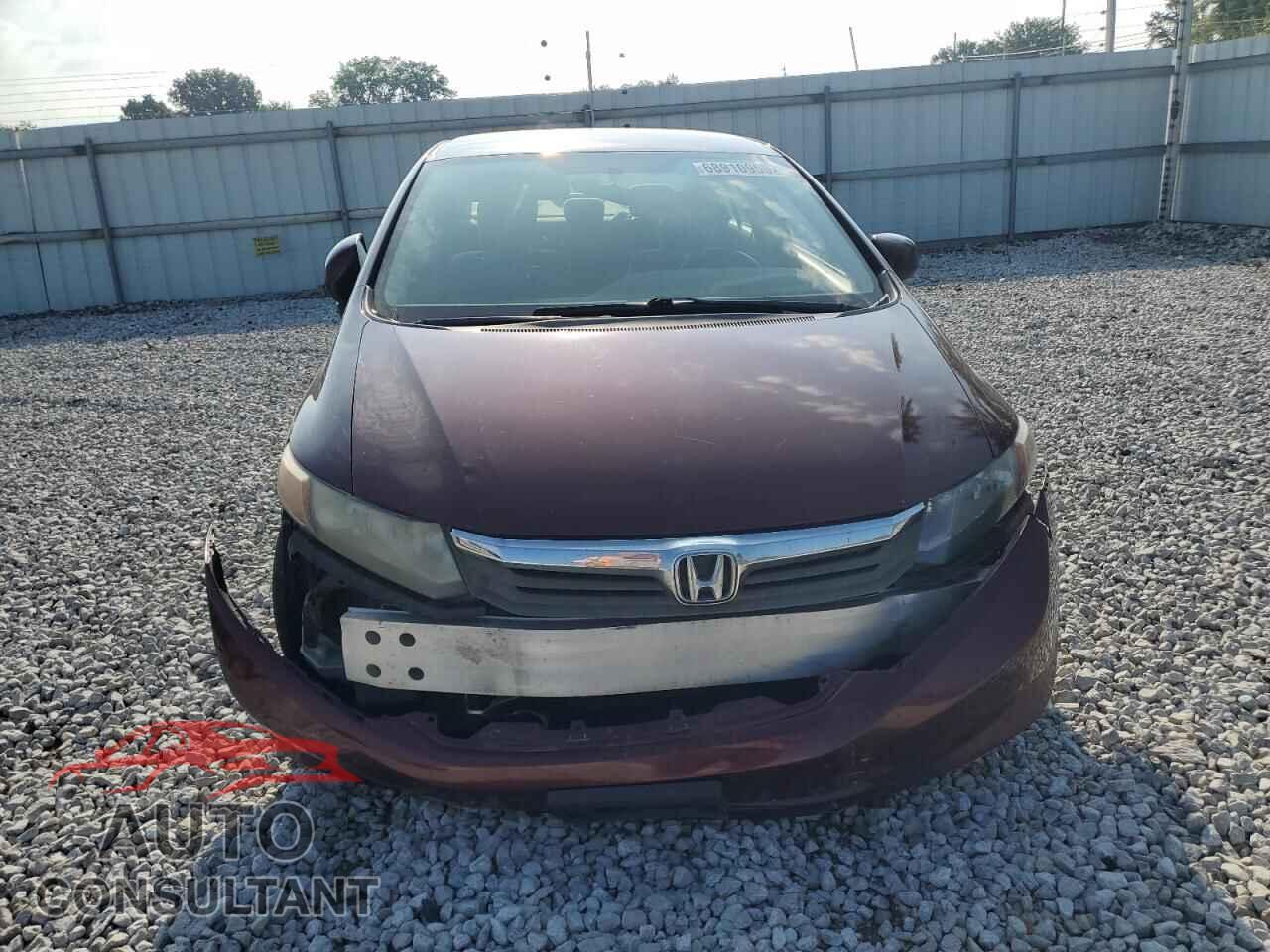 HONDA CIVIC 2012 - 19XFB2F57CE365578
