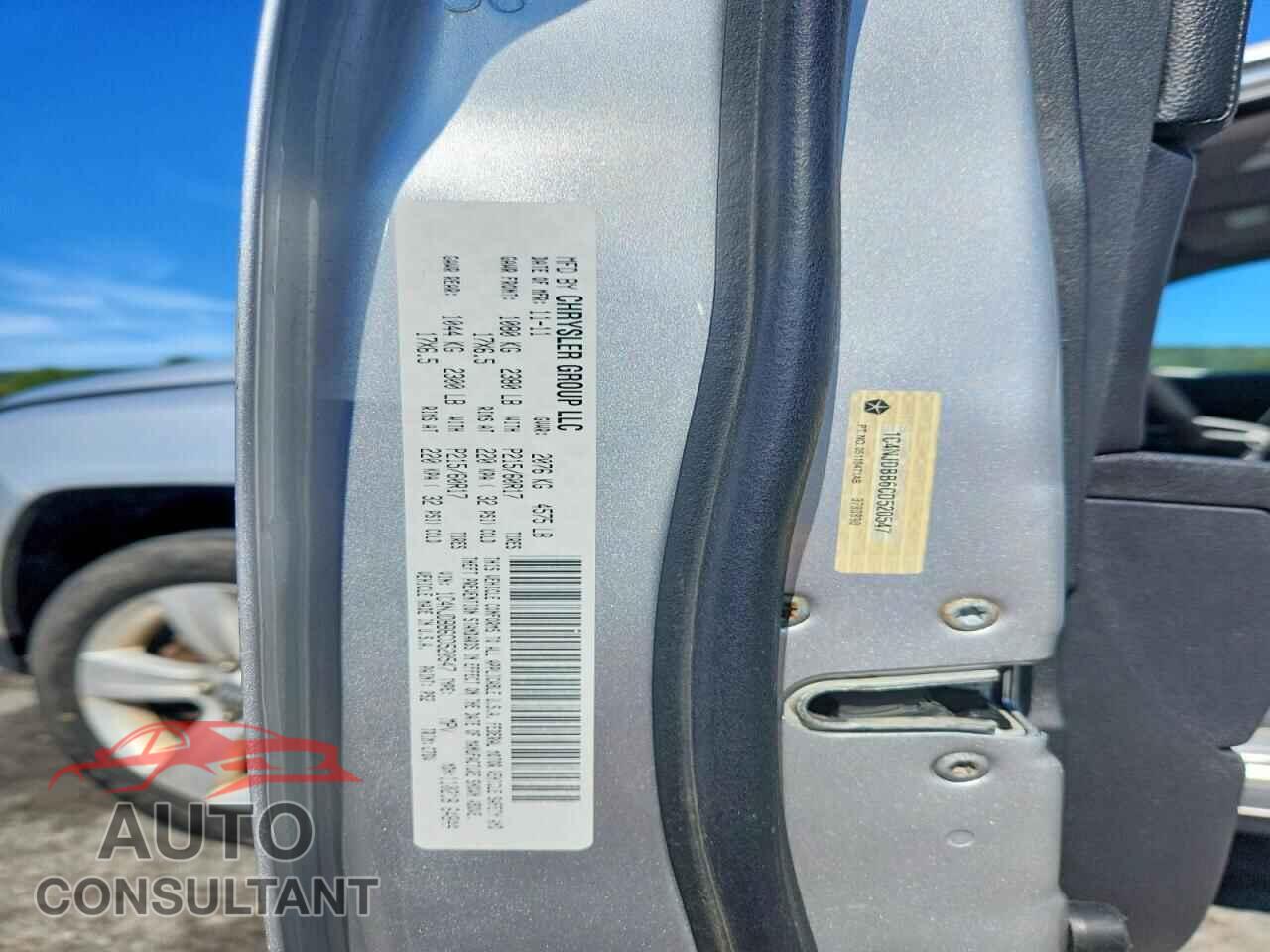 JEEP COMPASS 2012 - 1C4NJDBB6CD520547