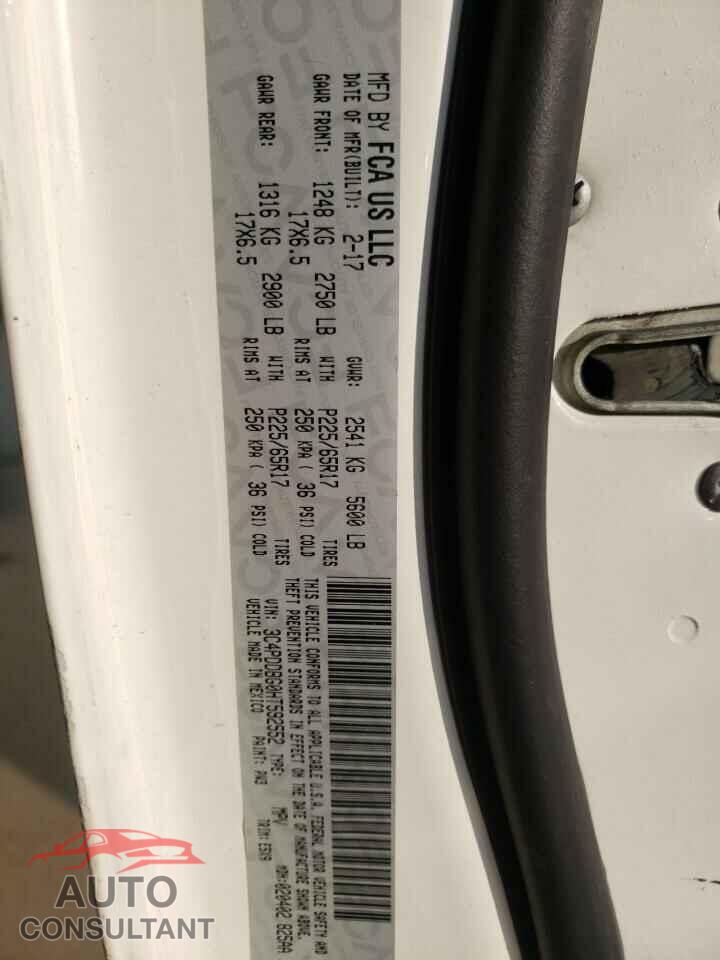 DODGE JOURNEY 2017 - 3C4PDDBG0HT592552