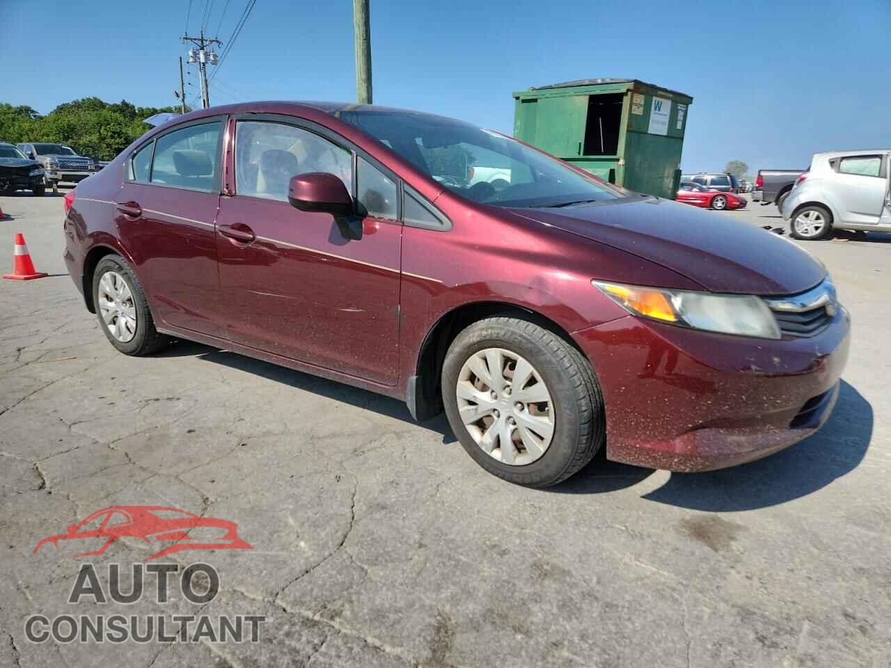 HONDA CIVIC 2012 - 19XFB2F59CE091171