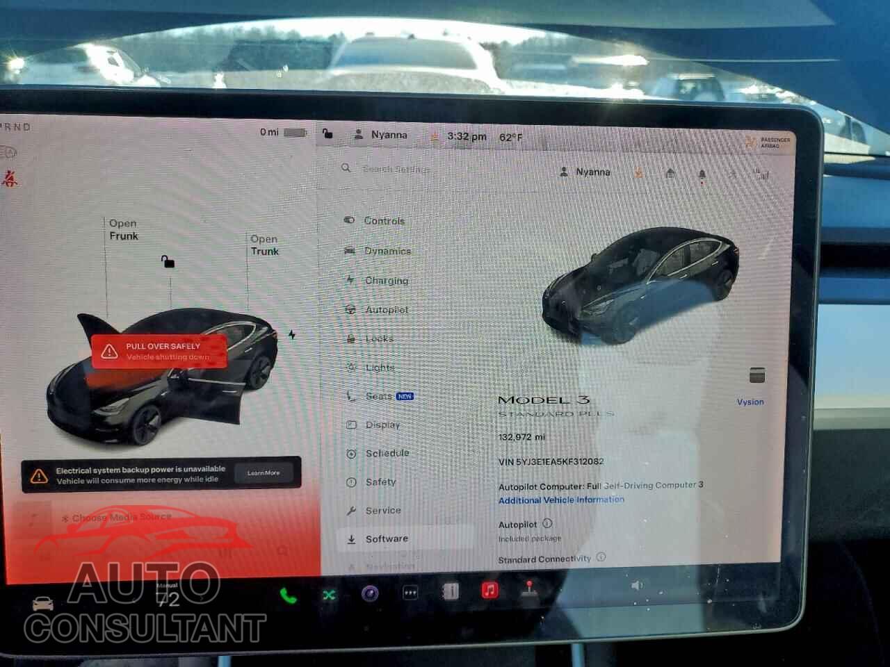 TESLA MODEL 3 2019 - 5YJ3E1EA5KF312082