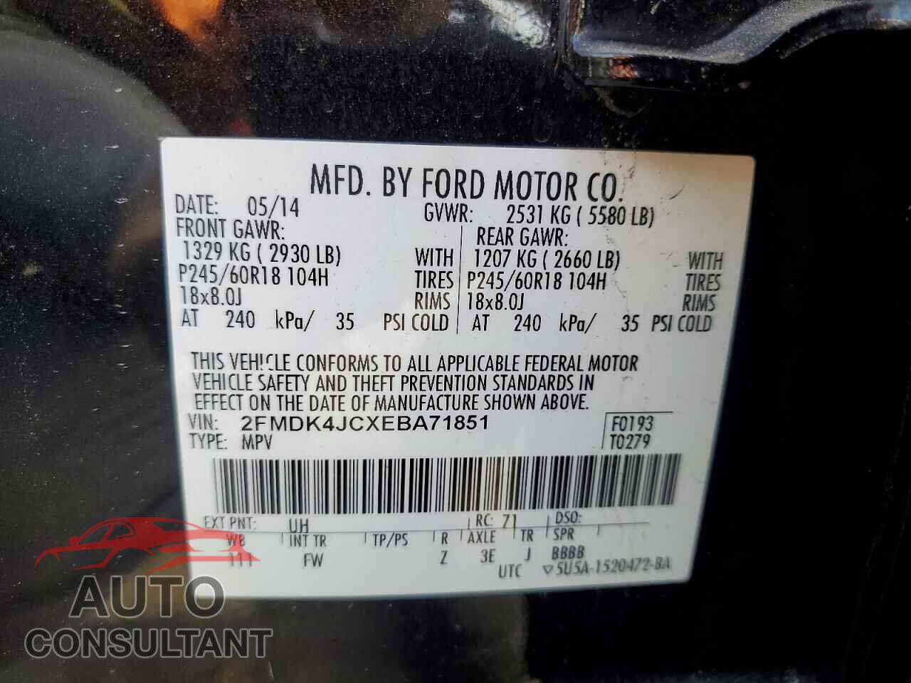 FORD EDGE 2014 - 2FMDK4JCXEBA71851