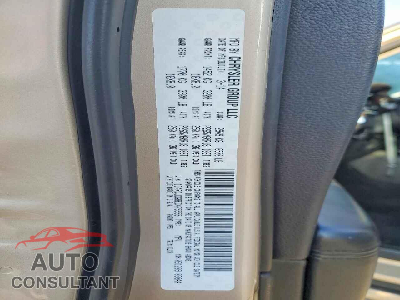 DODGE DURANGO 2014 - 1C4RDJDG8EC475555