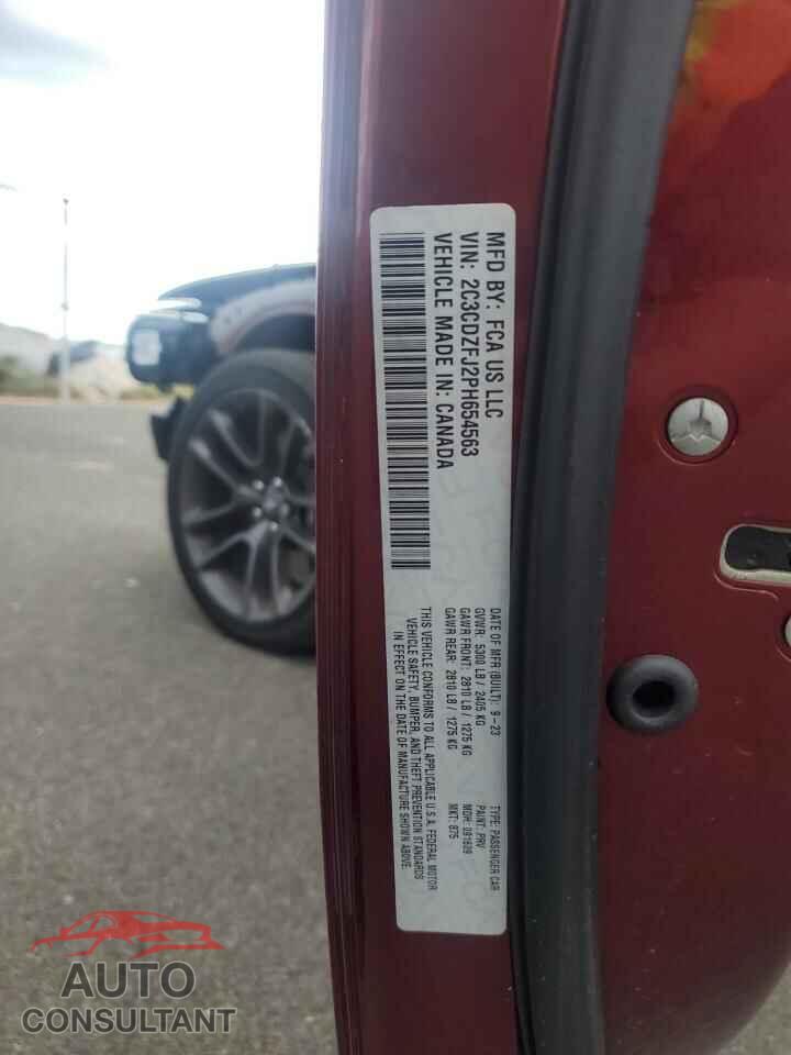 DODGE CHALLENGER 2023 - 2C3CDZFJ2PH654563
