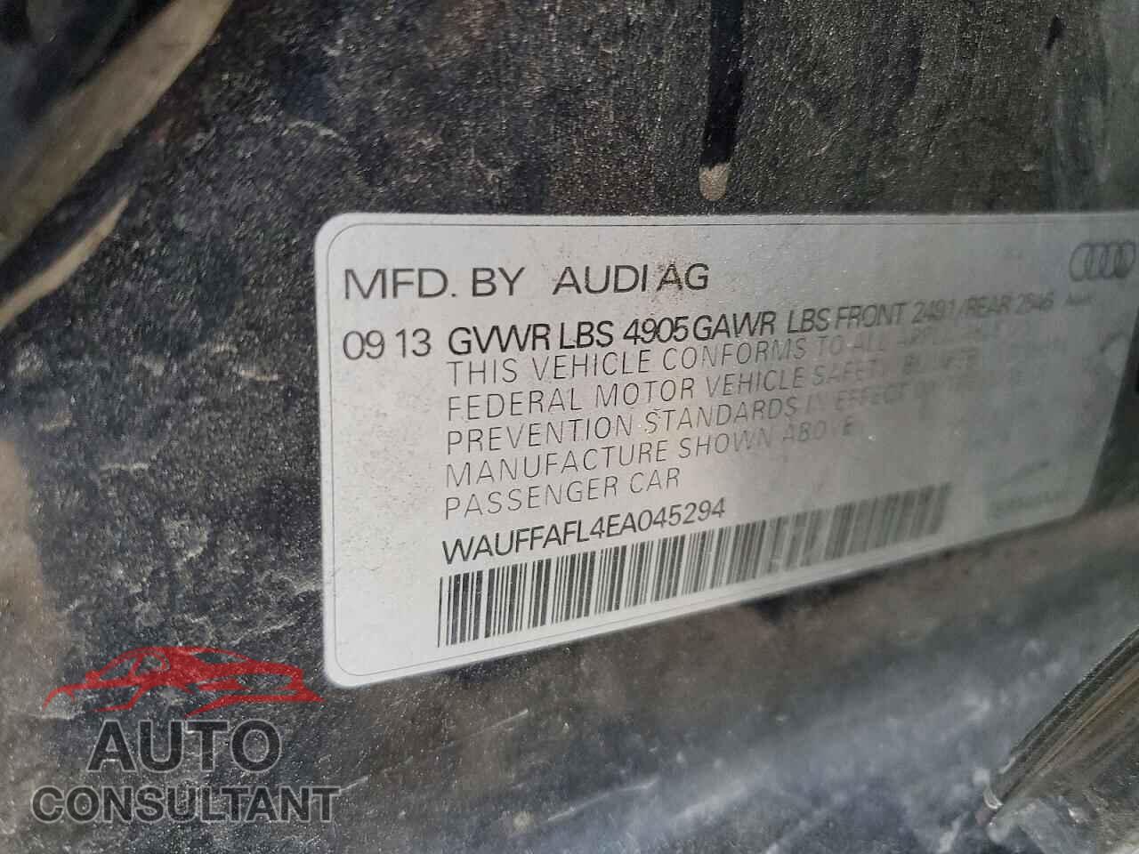 AUDI A4 2014 - WAUFFAFL4EA045294