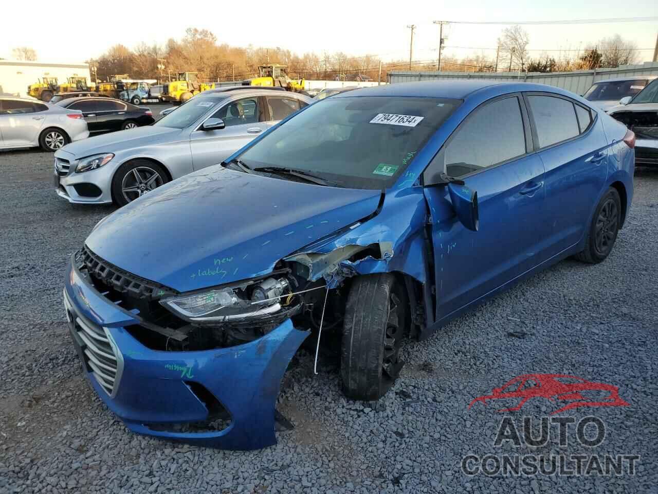 HYUNDAI ELANTRA 2018 - KMHD74LF9JU573277
