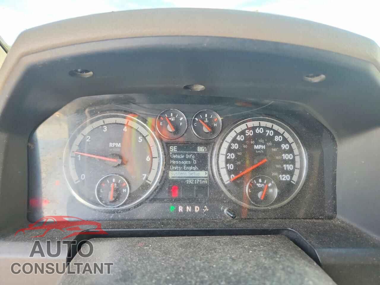 DODGE RAM 1500 2012 - 1C6RD7LT5CS312440