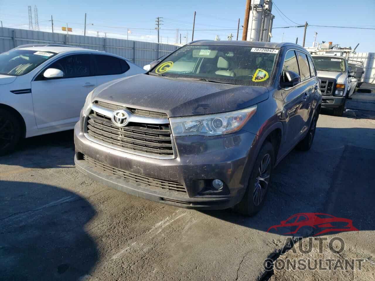 TOYOTA HIGHLANDER 2016 - 5TDKKRFH6GS133339