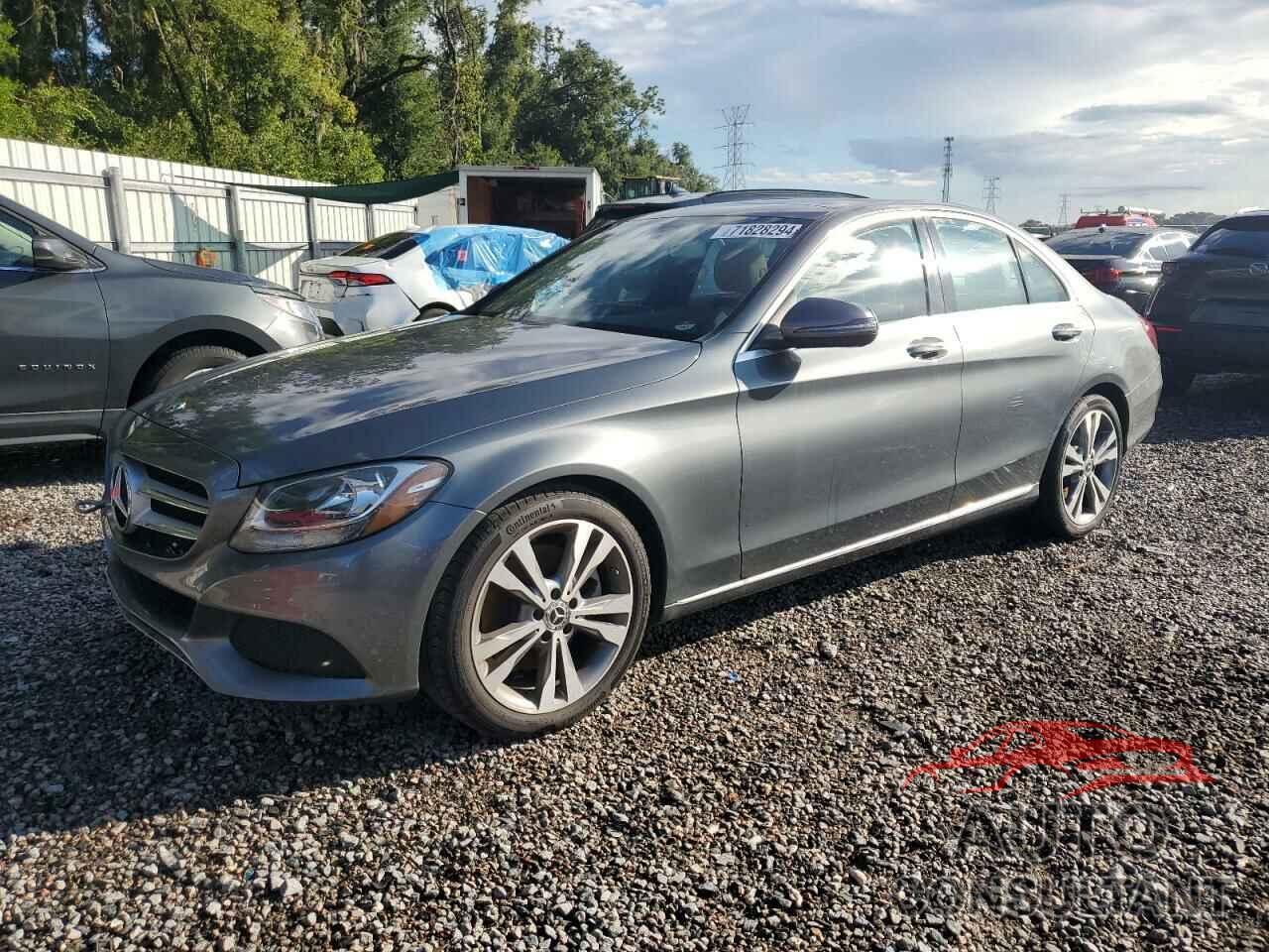 MERCEDES-BENZ C-CLASS 2018 - WDDWF4JB8JR318483