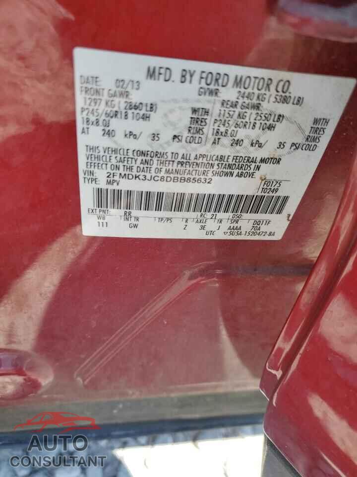 FORD EDGE 2013 - 2FMDK3JC8DBB85632