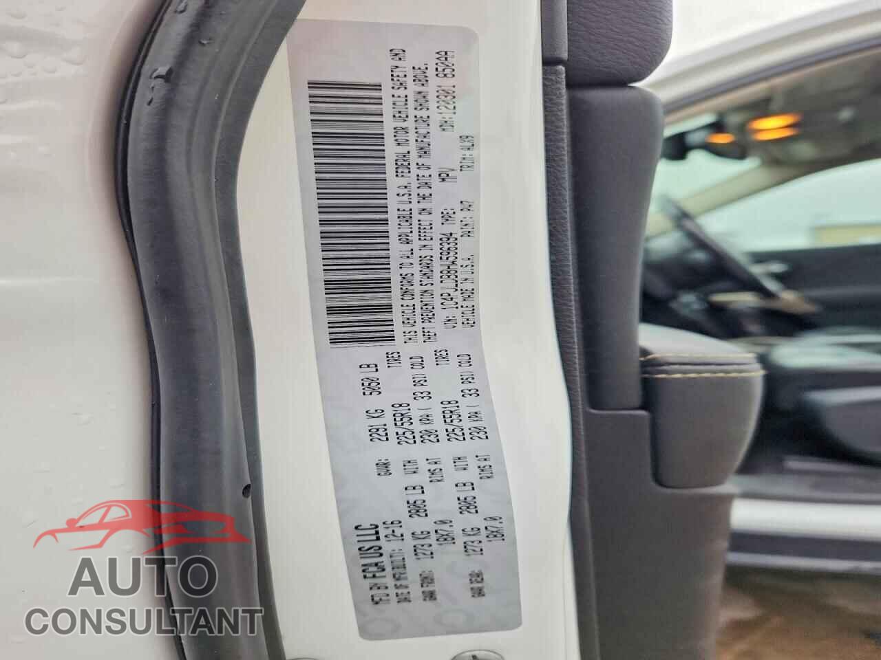 JEEP CHEROKEE 2017 - 1C4PJLDB8HW596394