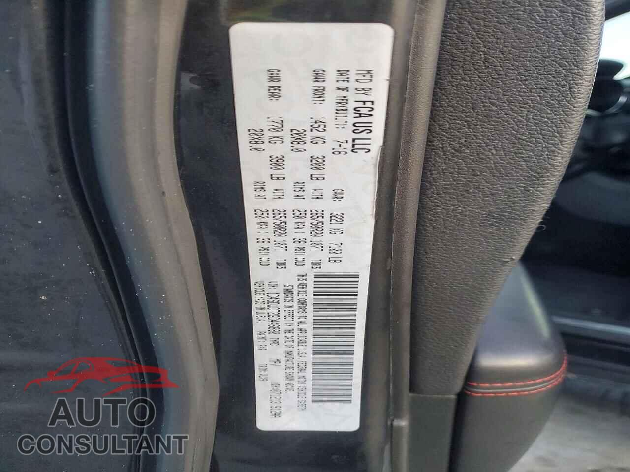 DODGE DURANGO 2016 - 1C4SDJCT2GC446880