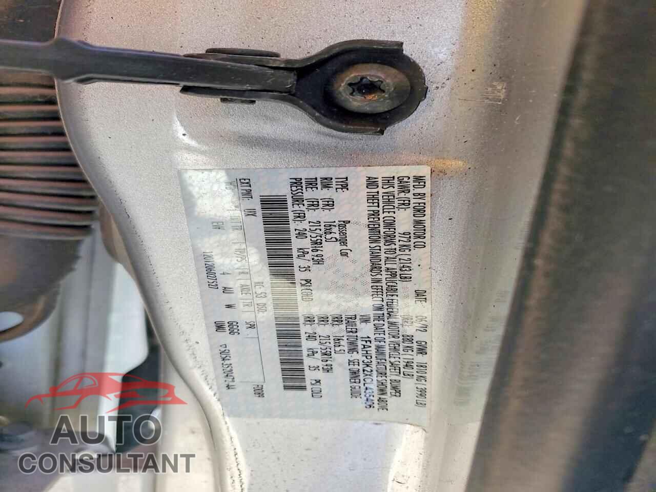 FORD FOCUS 2012 - 1FAHP3K2XCL435406