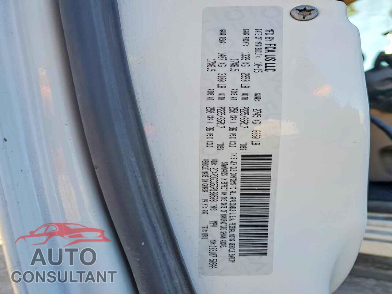 DODGE CARAVAN 2016 - 2C4RDGCG5GR180508