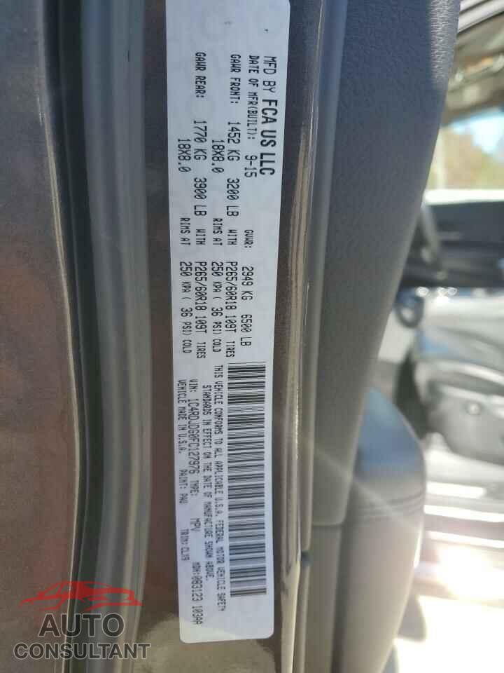 DODGE DURANGO 2015 - 1C4RDJDG0FC127976