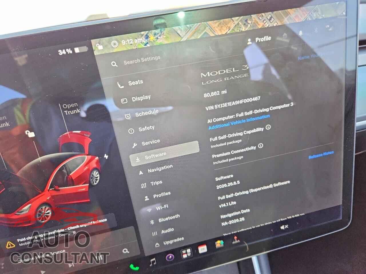 TESLA MODEL 3 2017 - 5YJ3E1EA9HF000467