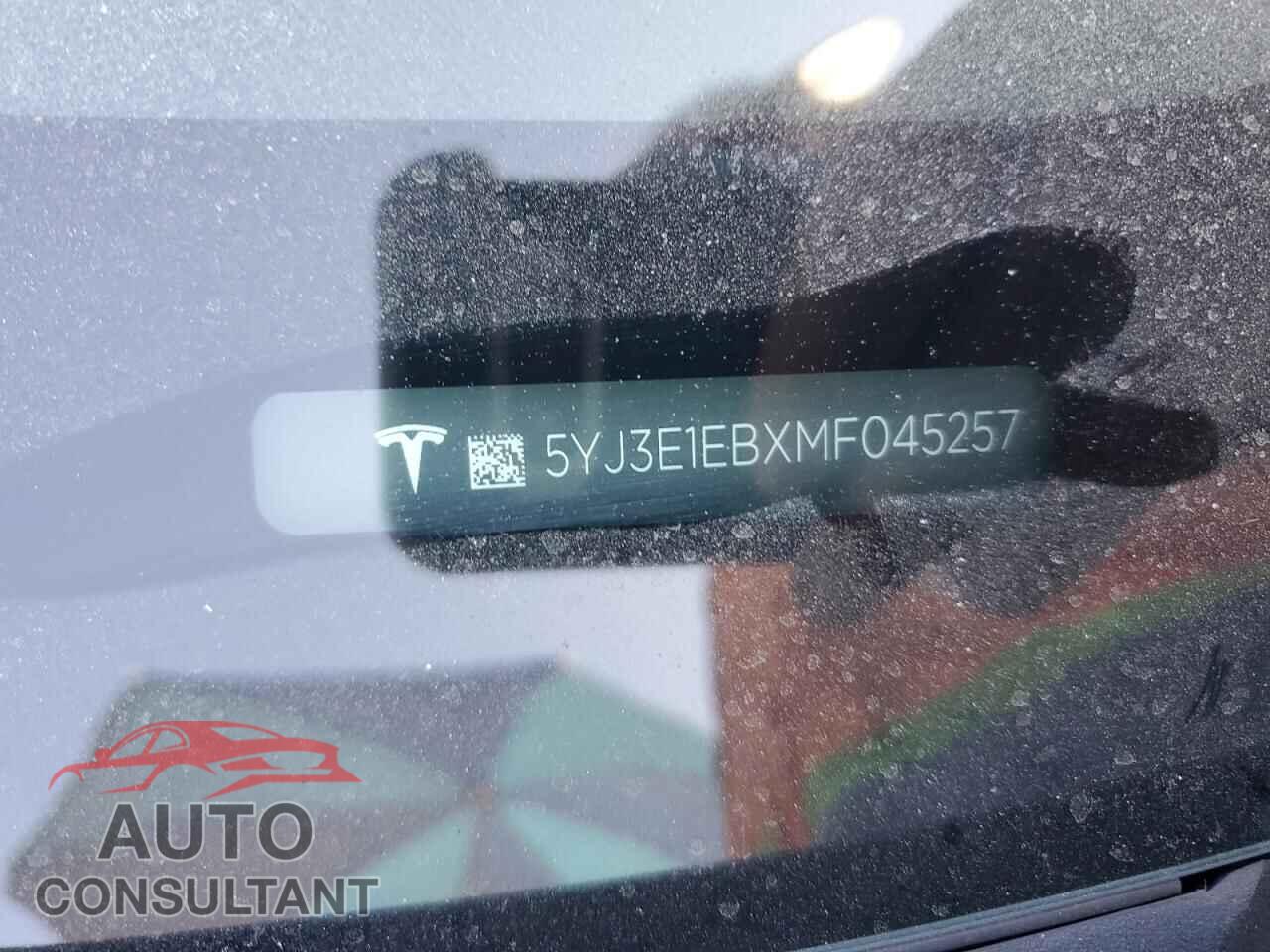TESLA MODEL 3 2021 - 5YJ3E1EBXMF045257