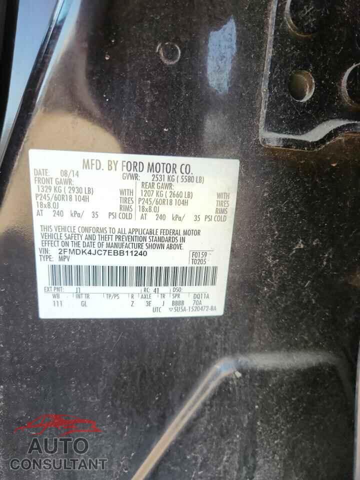 FORD EDGE 2014 - 2FMDK4JC7EBB11240