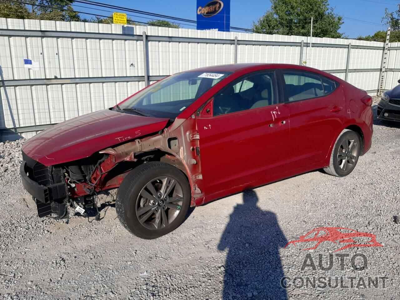 HYUNDAI ELANTRA 2018 - 5NPD84LF1JH318277