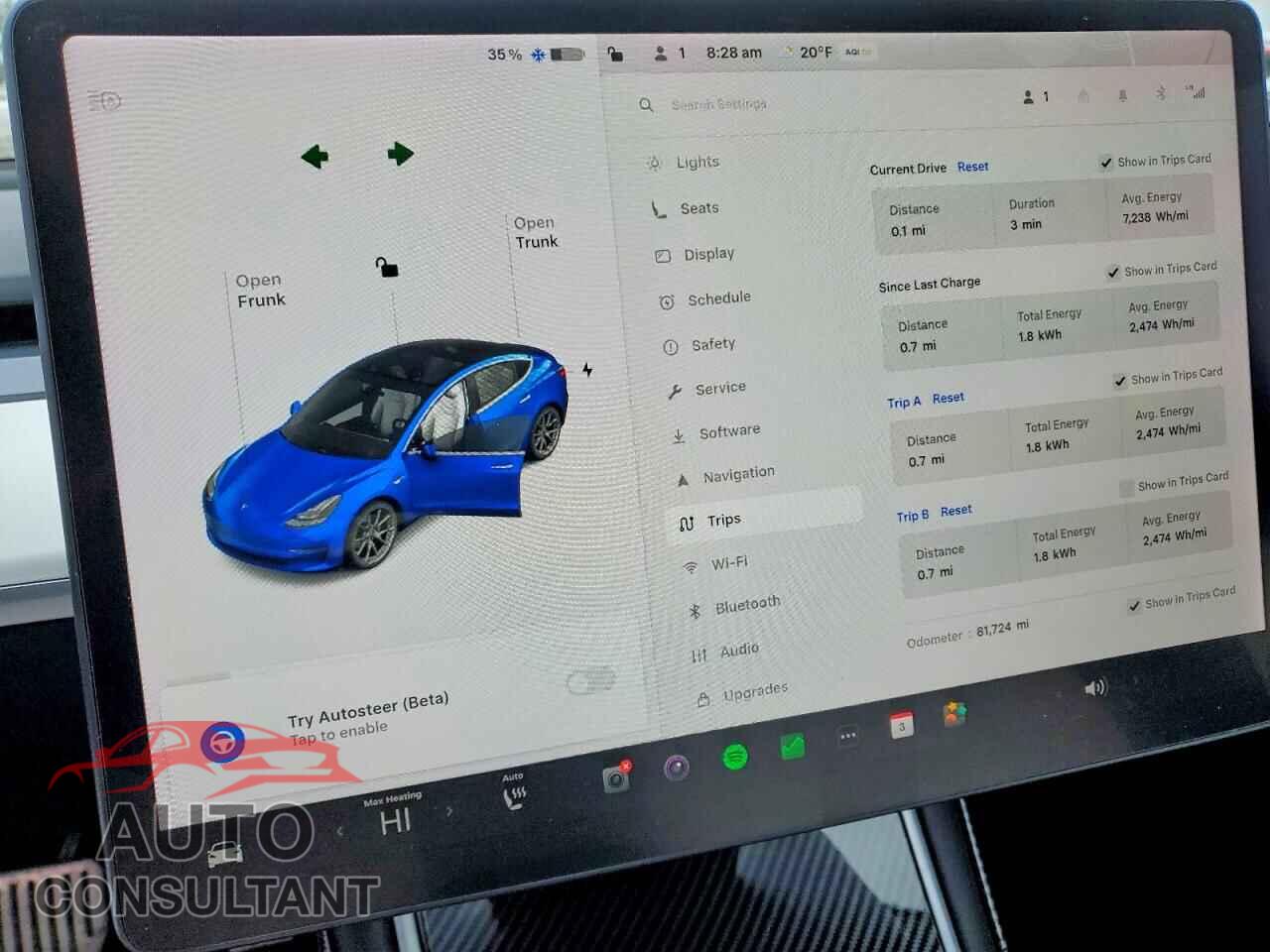 TESLA MODEL 3 2018 - 5YJ3E1EB3JF096594