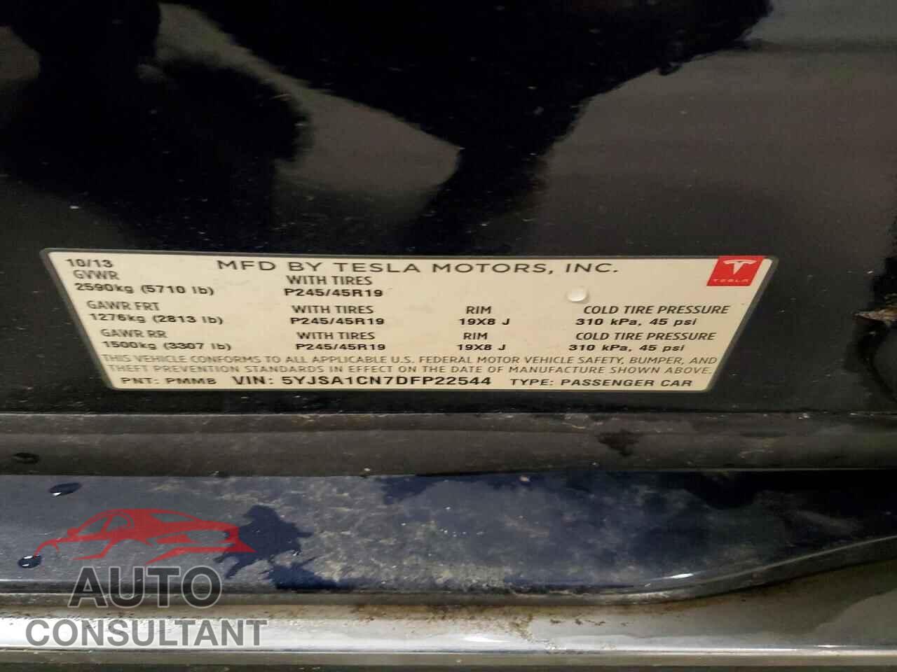 TESLA MODEL S 2013 - 5YJSA1CN7DFP22544