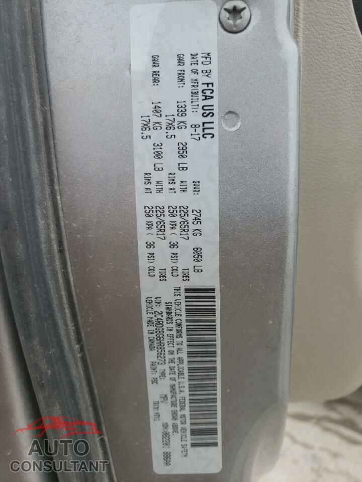 DODGE CARAVAN 2017 - 2C4RDGBG6HR856273