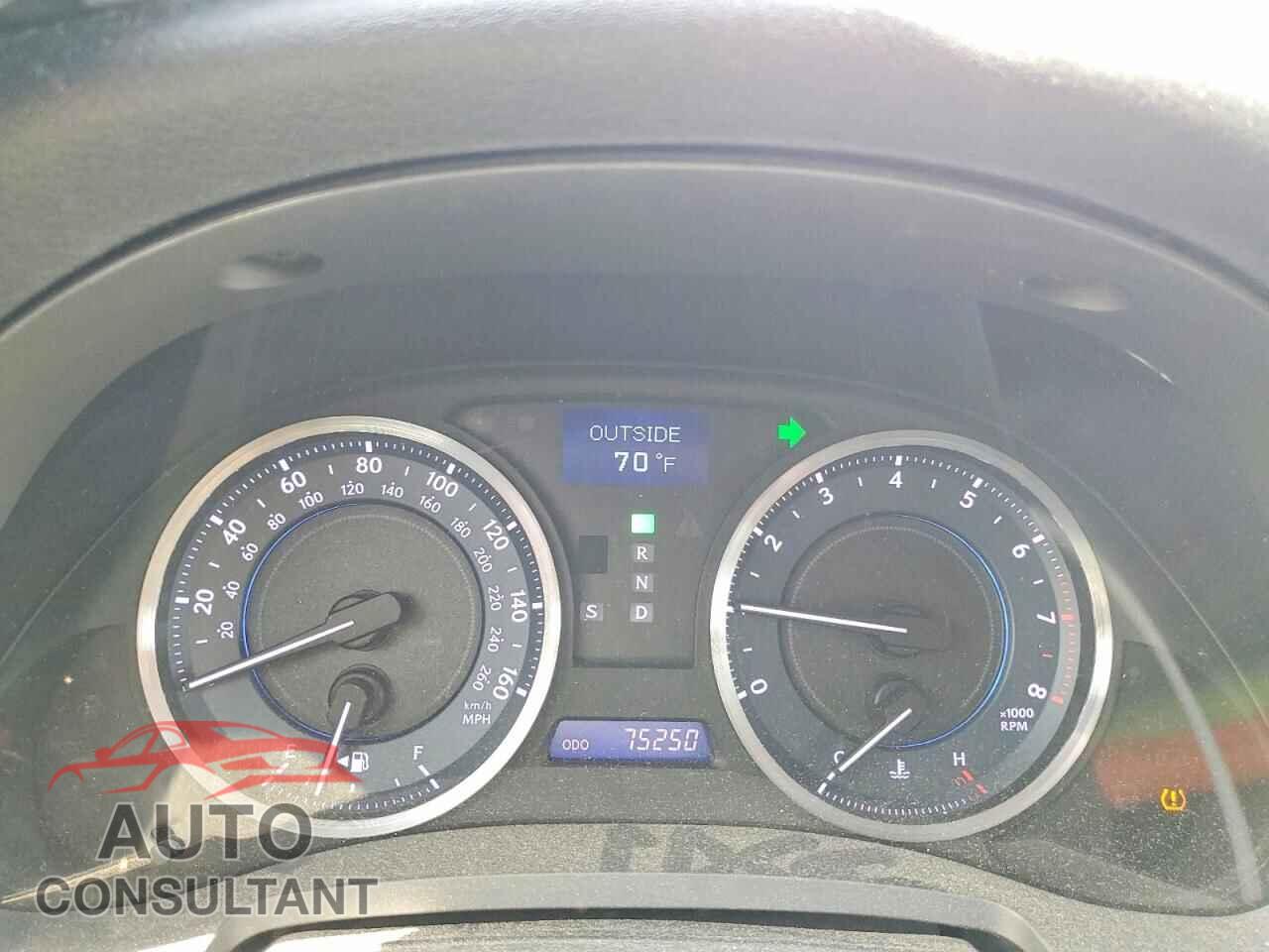 LEXUS IS 2012 - JTHBF5C29C5180781