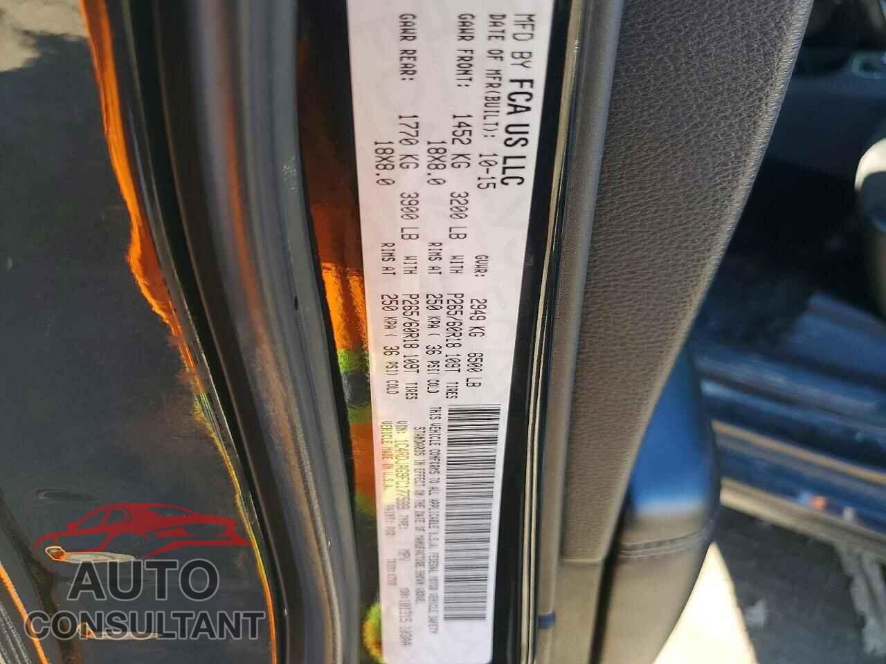 DODGE DURANGO 2015 - 1C4RDJAG9FC177599