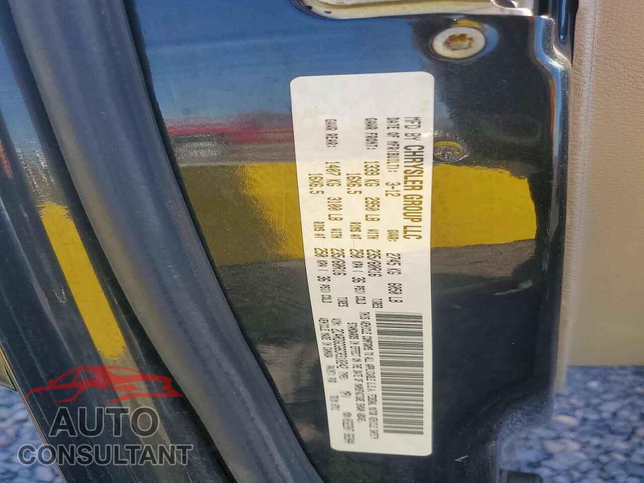 DODGE CARAVAN 2012 - 2C4RDGCG6CR310242
