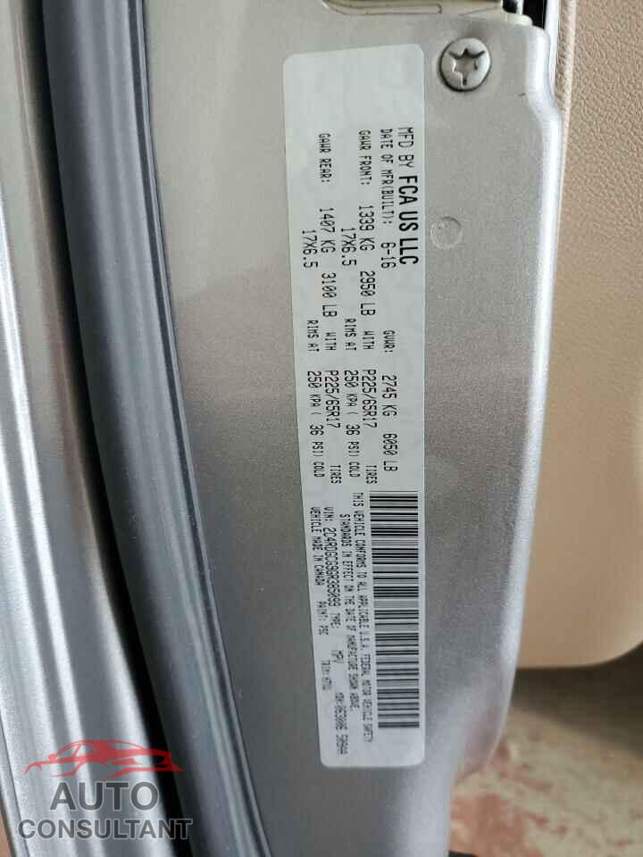 DODGE CARAVAN 2016 - 2C4RDGCG9GR385099