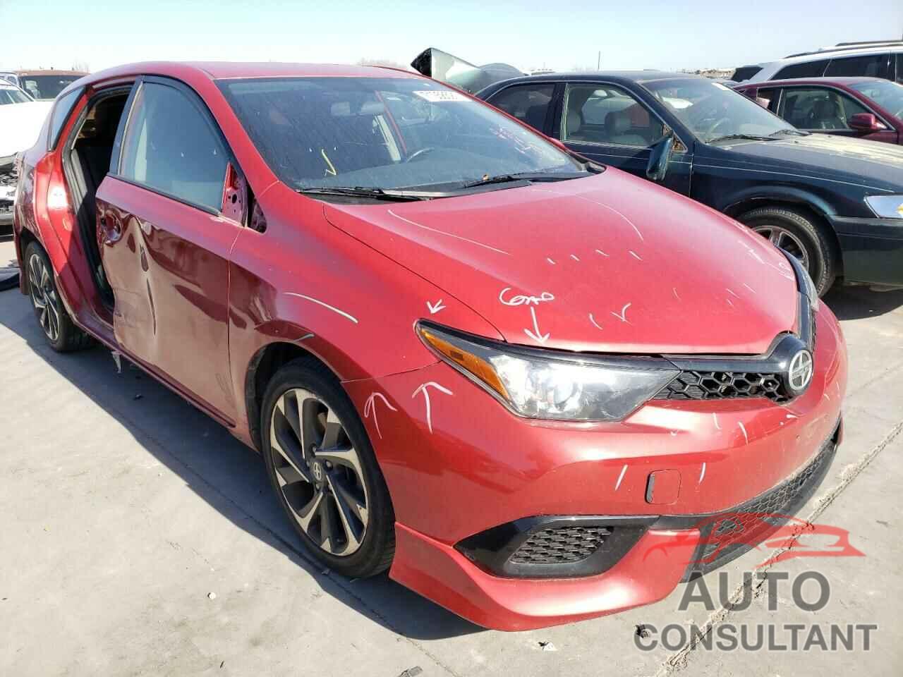 TOYOTA SCION 2016 - JTNKARJE6GJ508168