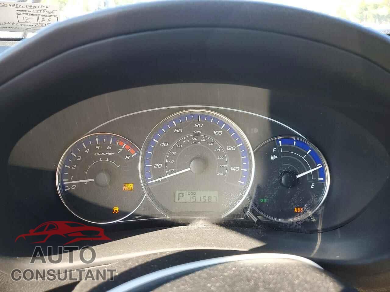 SUBARU FORESTER 2011 - JF2SHAEC0BH768500