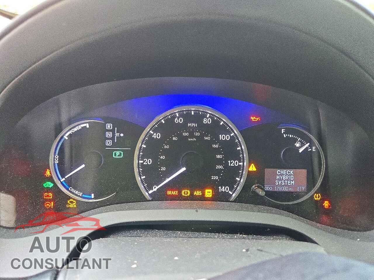 LEXUS CT 200 2012 - JTHKD5BH0C2067654