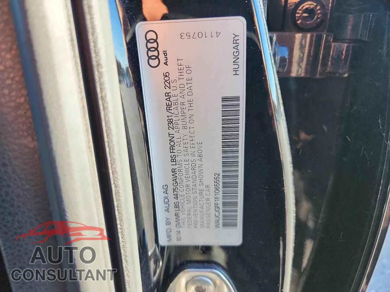 AUDI A3 2015 - WAUCJGFF1F1065552