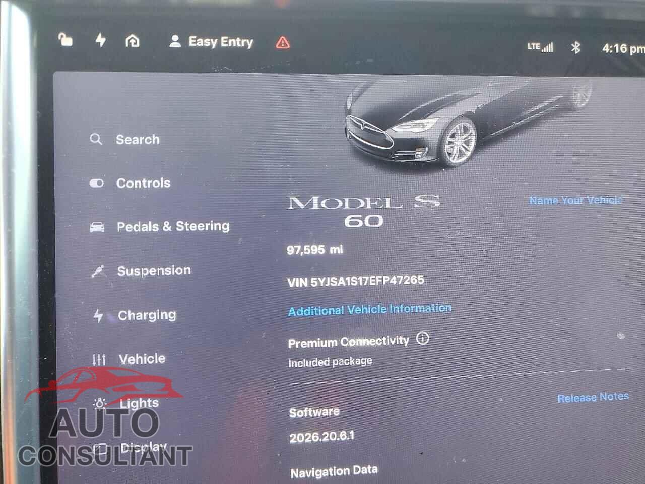 TESLA MODEL S 2014 - 5YJSA1S17EFP47265