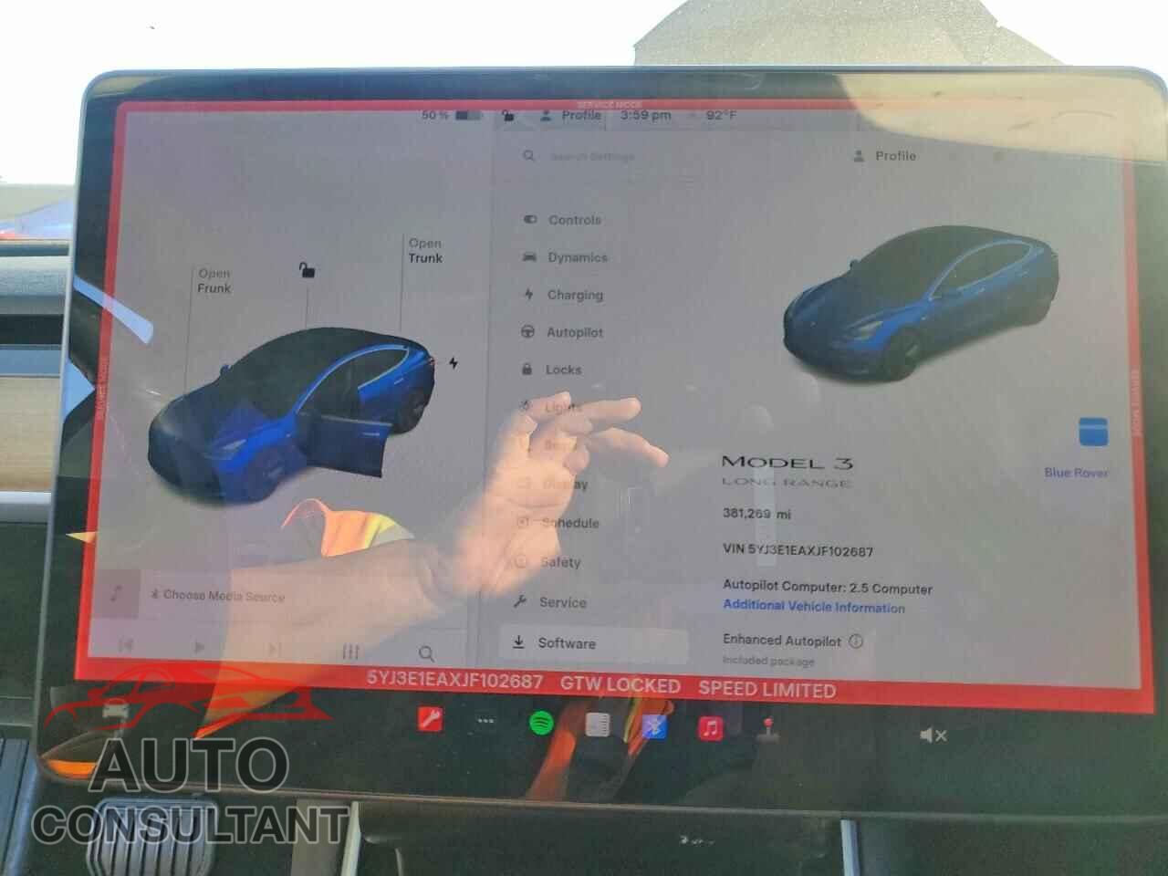 TESLA MODEL 3 2018 - 5YJ3E1EAXJF102687