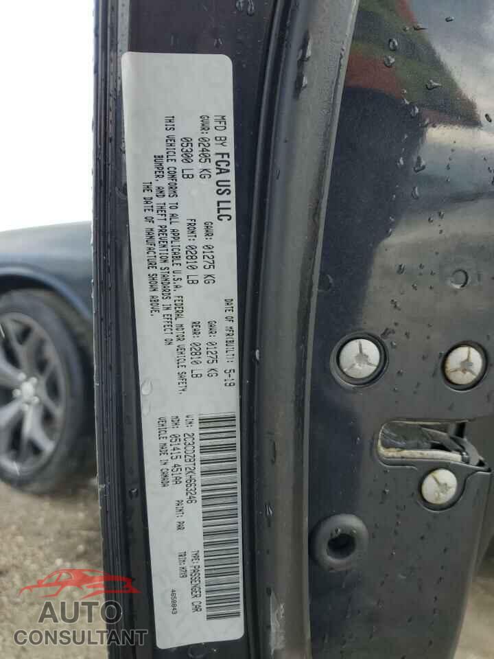 DODGE CHALLENGER 2019 - 2C3CDZBT2KH663246