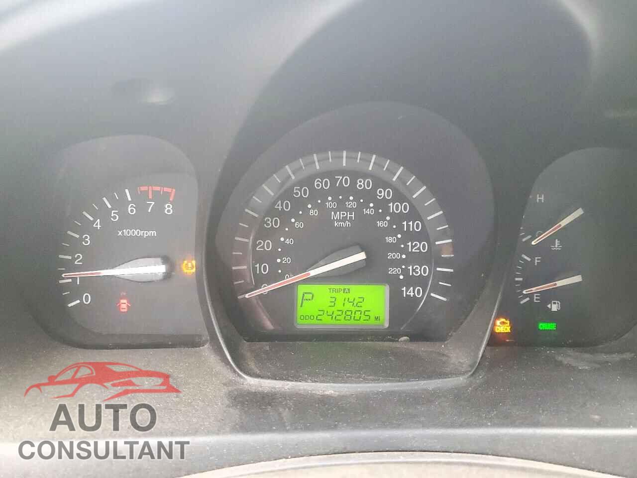 KIA SPECTRA 2009 - KNAFE222995668589