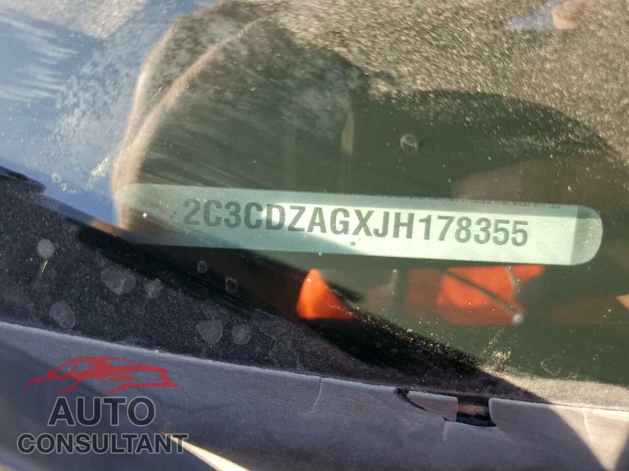 DODGE CHALLENGER 2018 - 2C3CDZAGXJH178355