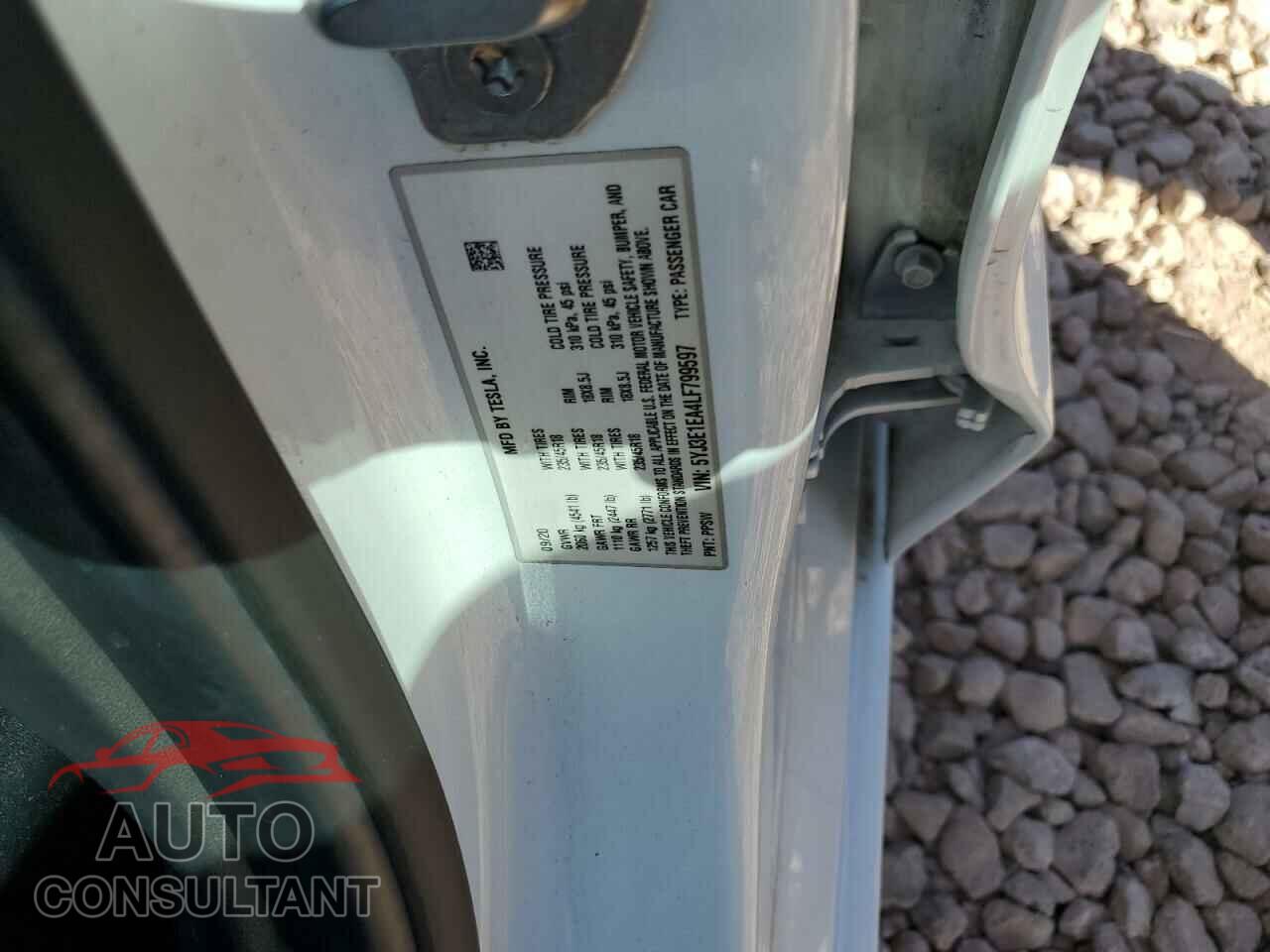 TESLA MODEL 3 2020 - 5YJ3E1EA4LF799597