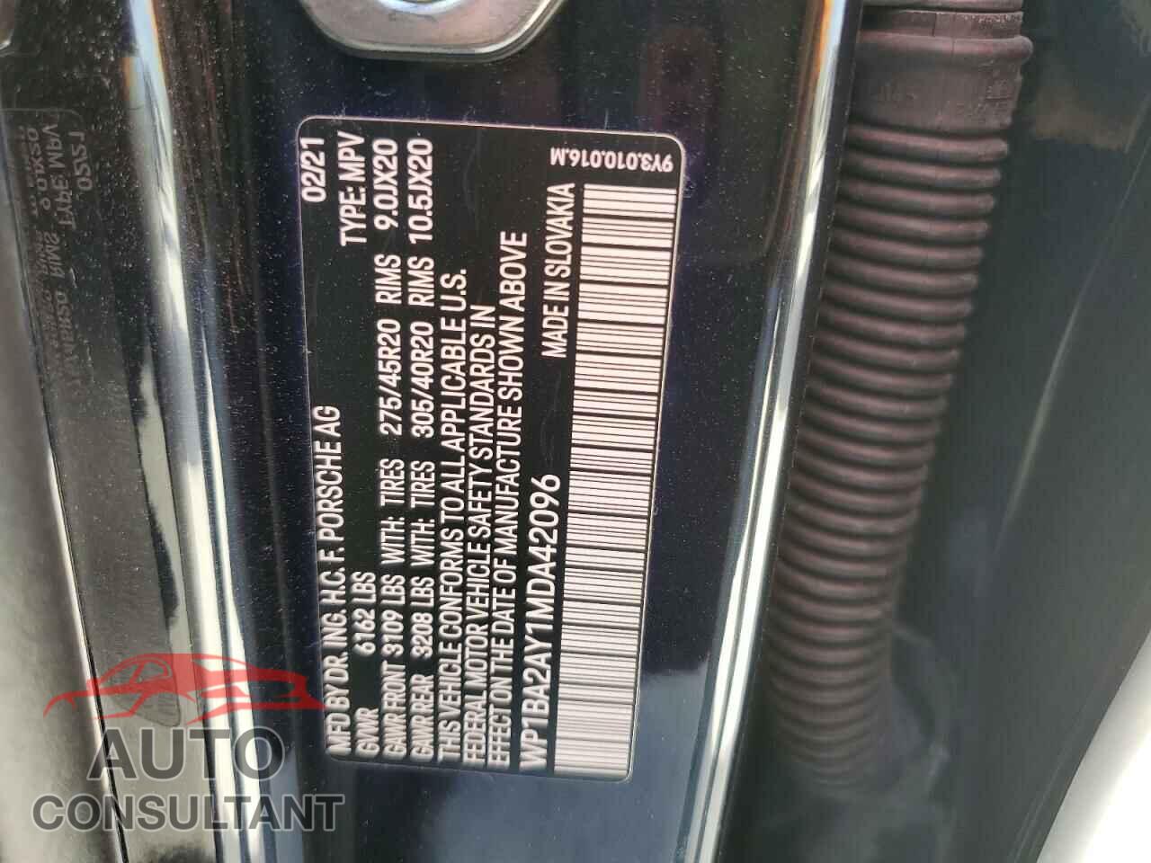 PORSCHE CAYENNE 2021 - WP1BA2AY1MDA42096