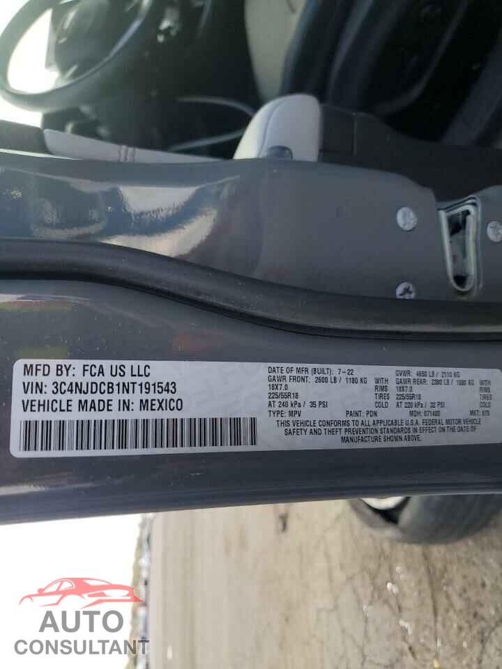 JEEP COMPASS 2022 - 3C4NJDCB1NT191543