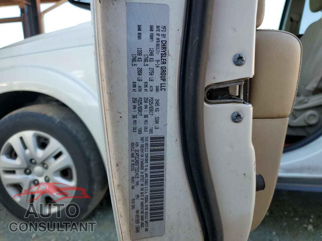 DODGE JOURNEY 2015 - 3C4PDCAB5FT531419