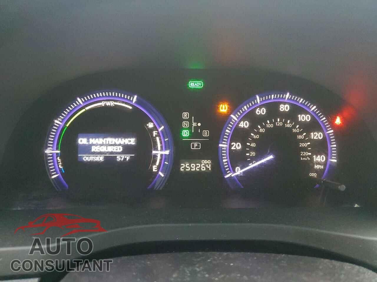 LEXUS HS 250H 2010 - JTHBB1BA0A2011311
