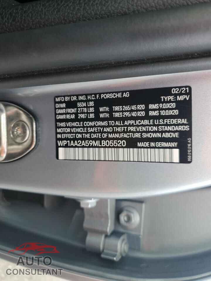 PORSCHE MACAN 2021 - WP1AA2A59MLB05520