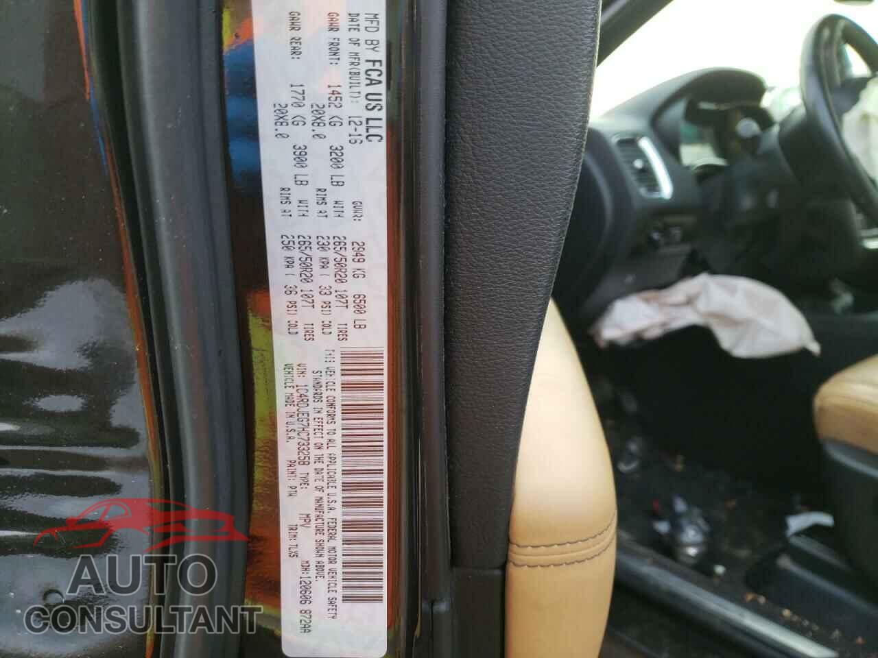 DODGE DURANGO 2017 - 1C4RDJEG7HC733258