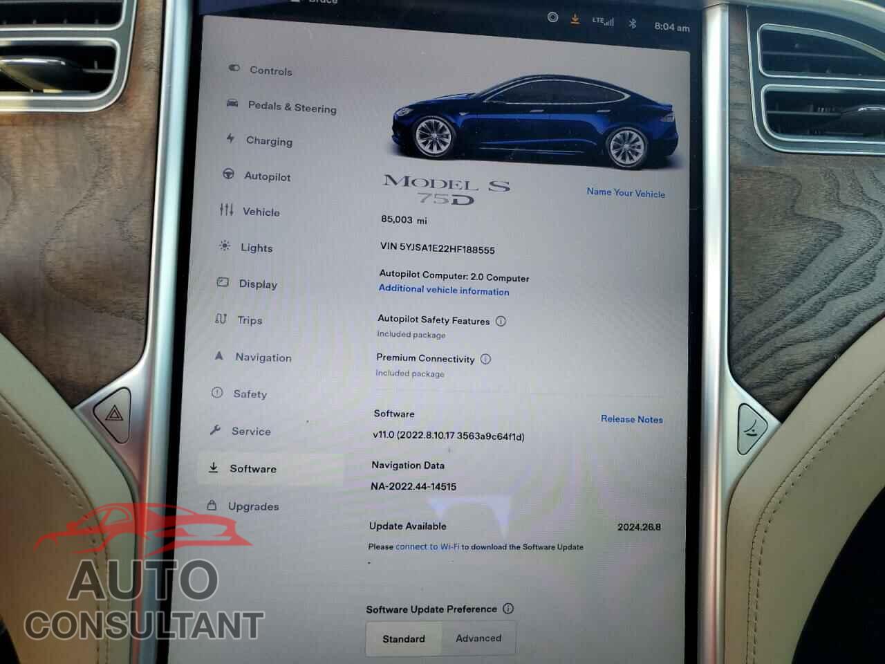 TESLA MODEL S 2017 - 5YJSA1E22HF188555