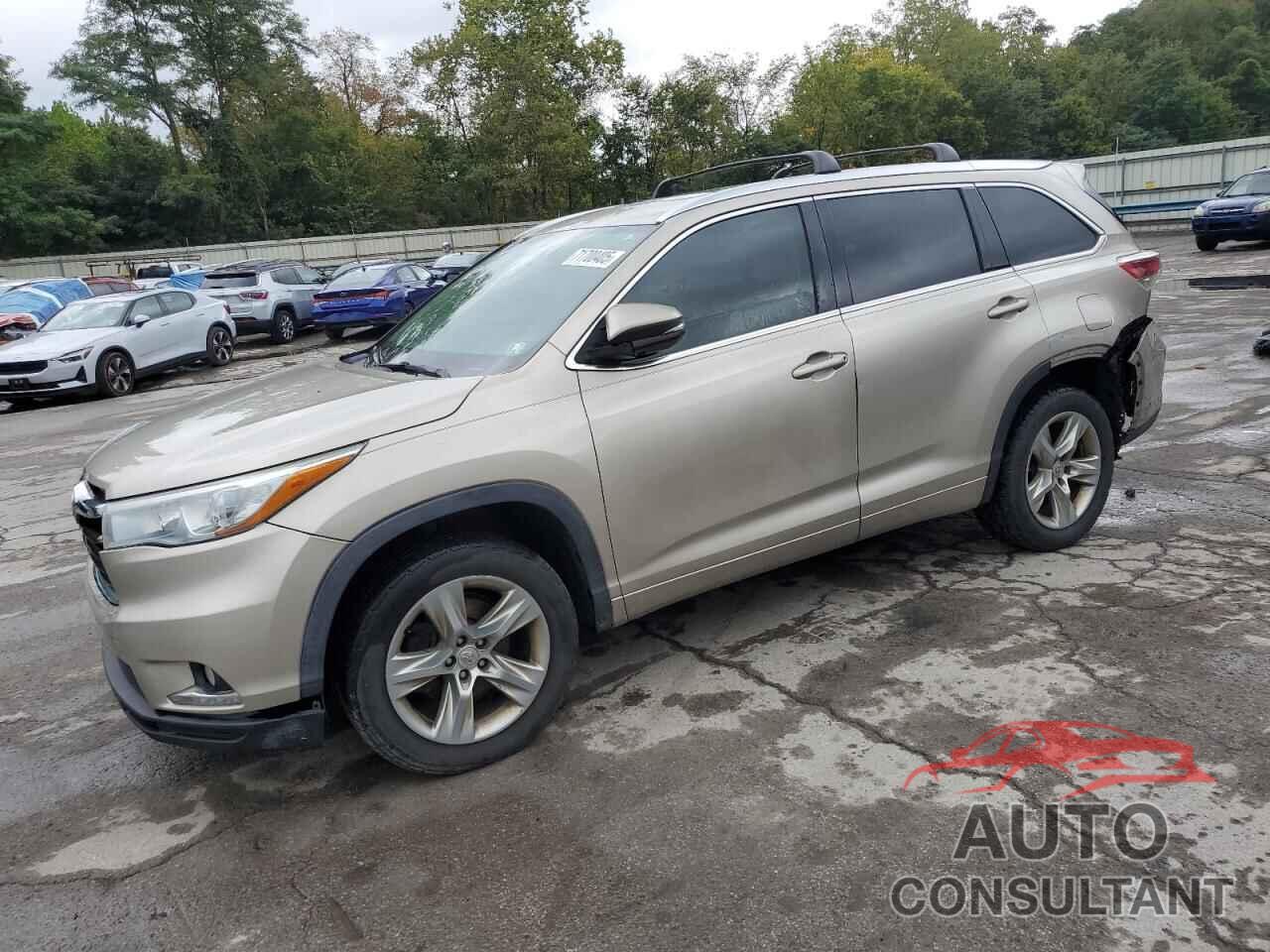 TOYOTA HIGHLANDER 2014 - 5TDYKRFH3ES026210