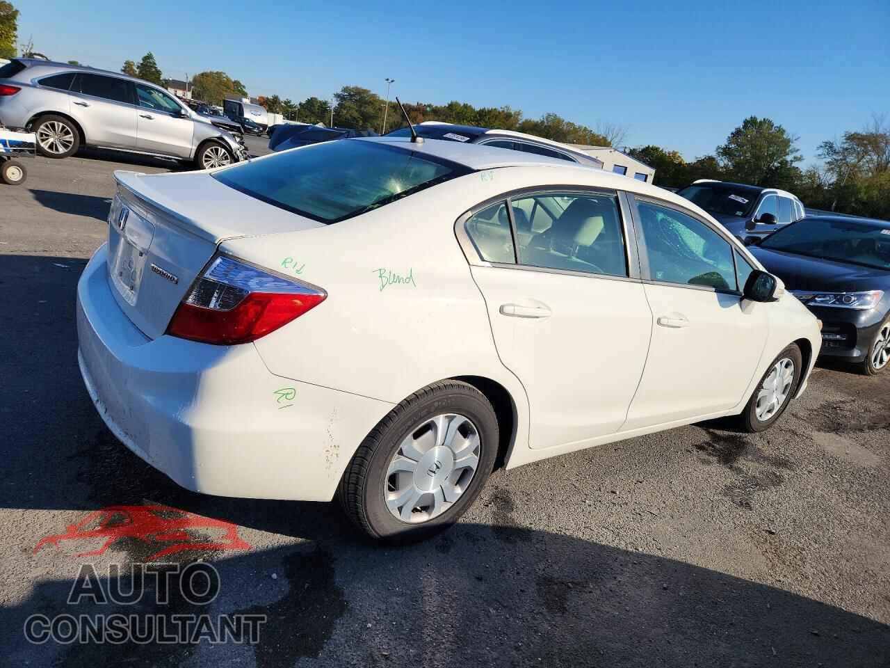 HONDA CIVIC 2012 - JHMFB4F20CS009731